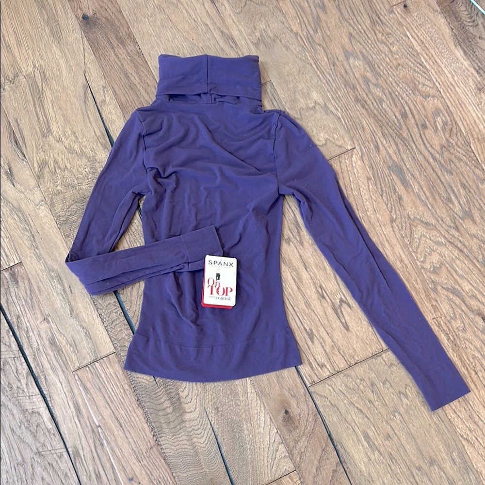 Spanx Women's Purple Turtleneck Control Top BNWT